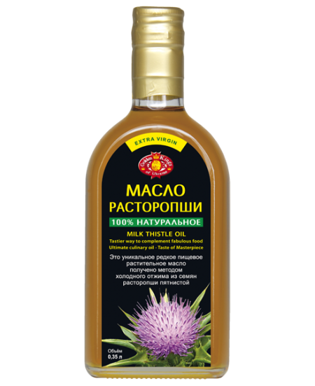Масло расторопши Golden Kings нерафинированное 350мл в стекле